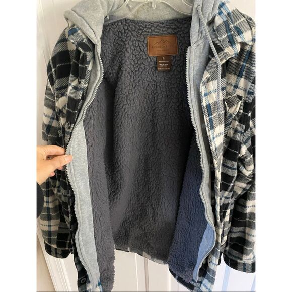 Mountain Ridge fleece flannel jacket size L - Picture 6 of 11